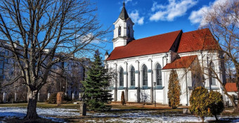 История костела святого Роха в Минске на проспекте Независимости